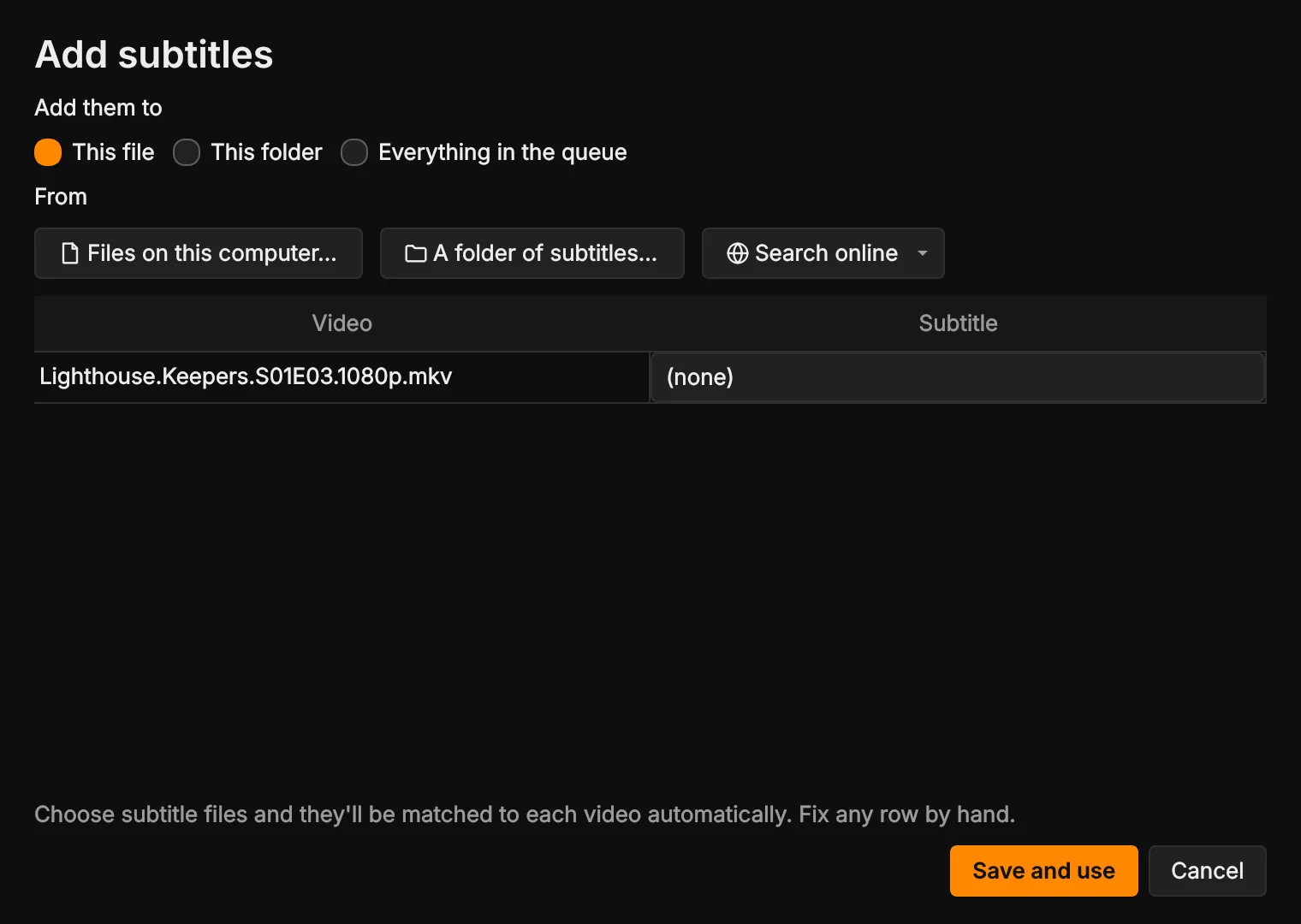 Add subtitles