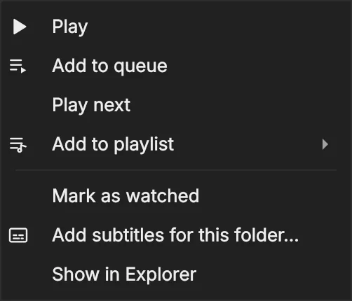 Right-click a file