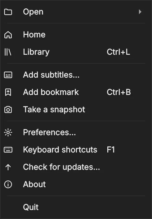 The Menu button